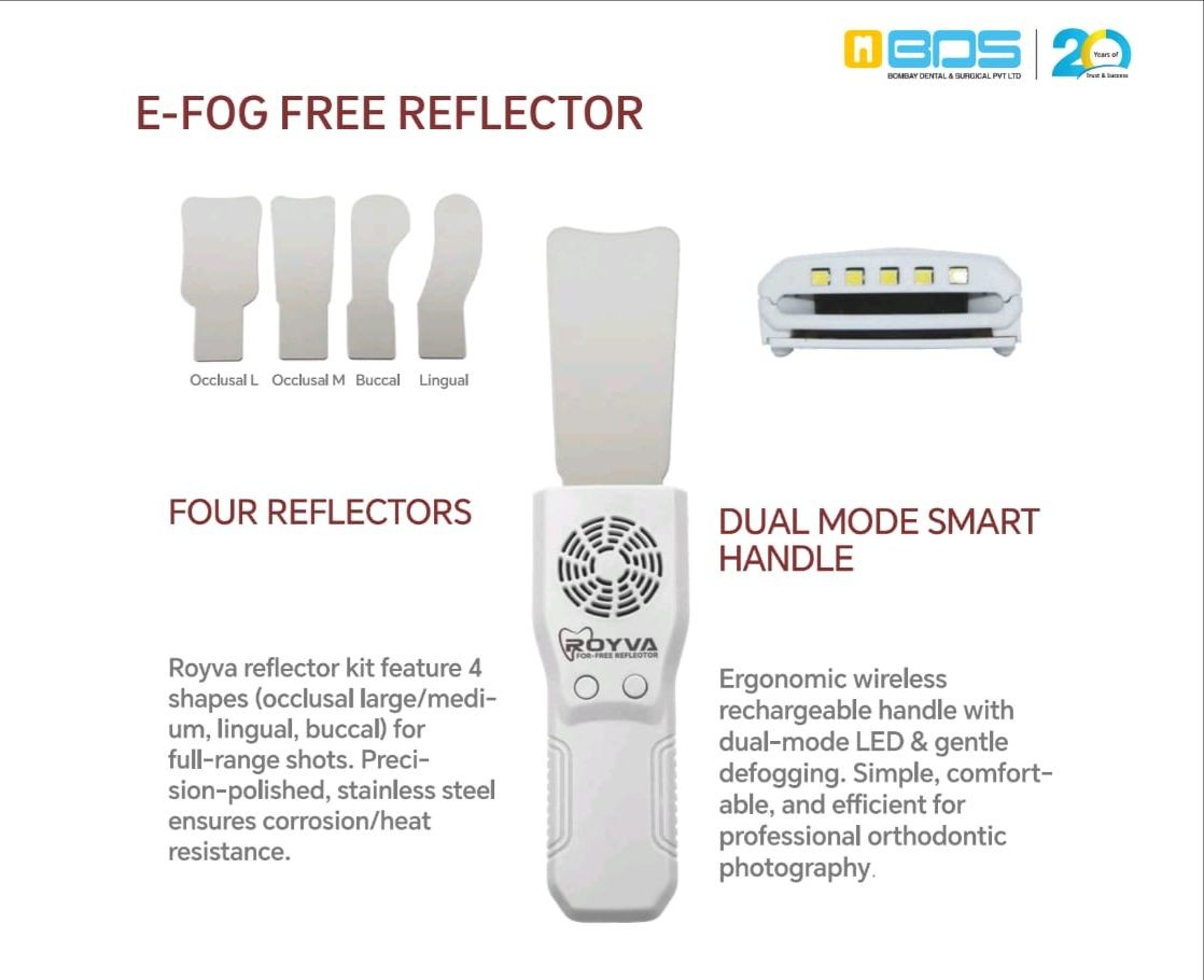 Royva E-Fog Free 4 Reflectors with Smart Handle